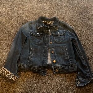 Dark blue denim jean jacket